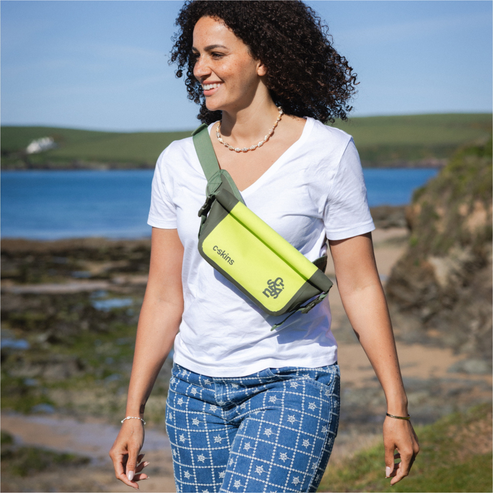 2026 C-Skins Session 2L Dry Bag Waist Pack C-DBWSE2 - Flash Green